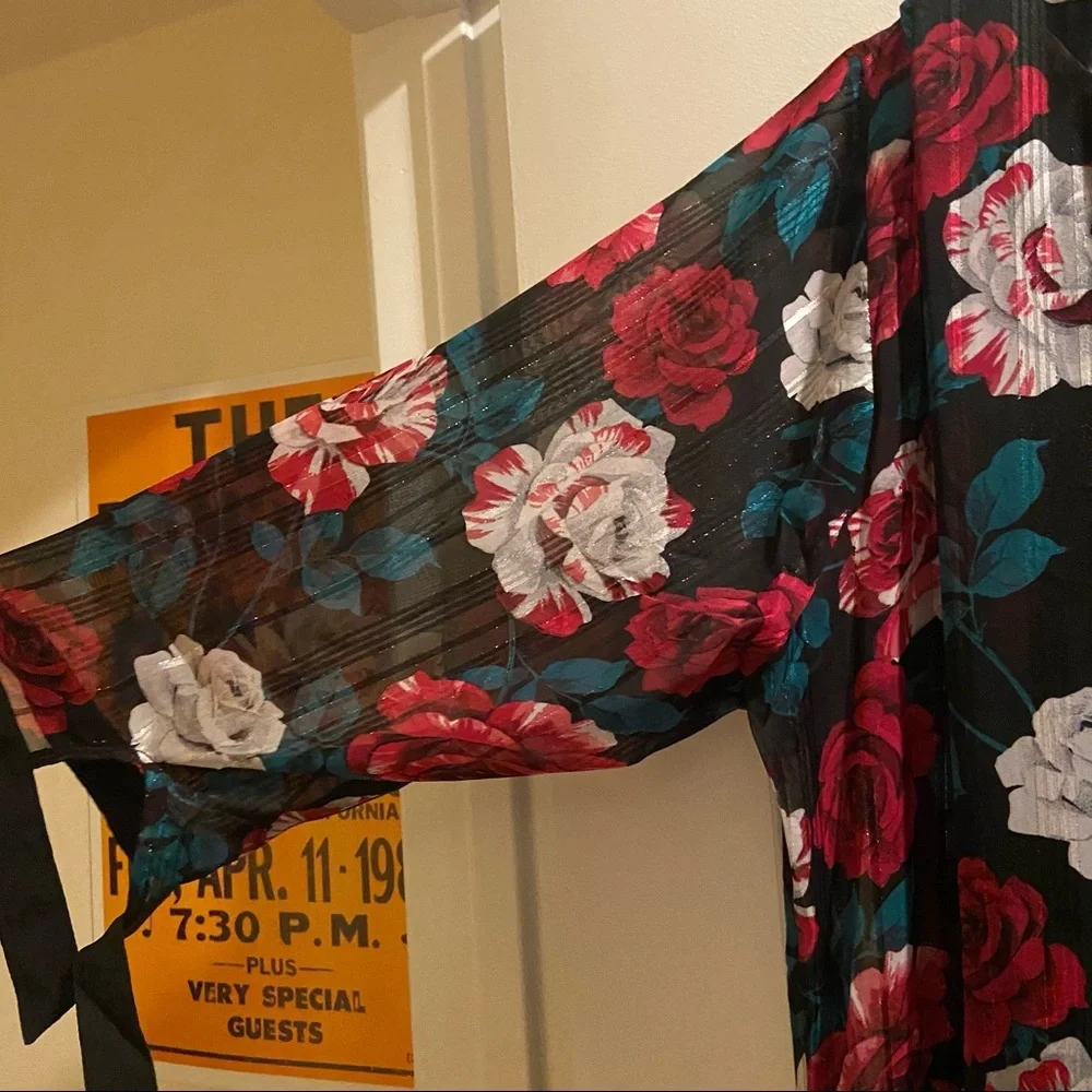 NWOT Hell Bunny Bed of Roses Midi Dress - Picture 8 of 8